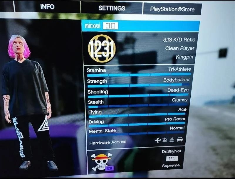 Modded Gta Online PS4/5 Account Lvl 1230 Modded Cars & 1 Billion