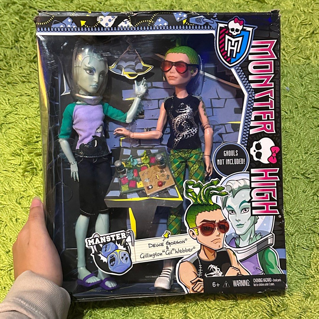  Monster High Mansters 2-pack Gil Webber and Deuce Gorgon : Toys  & Games