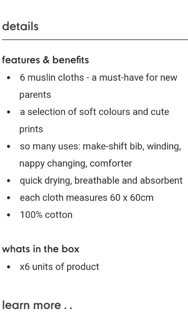 Muslin nappies mothercare discount