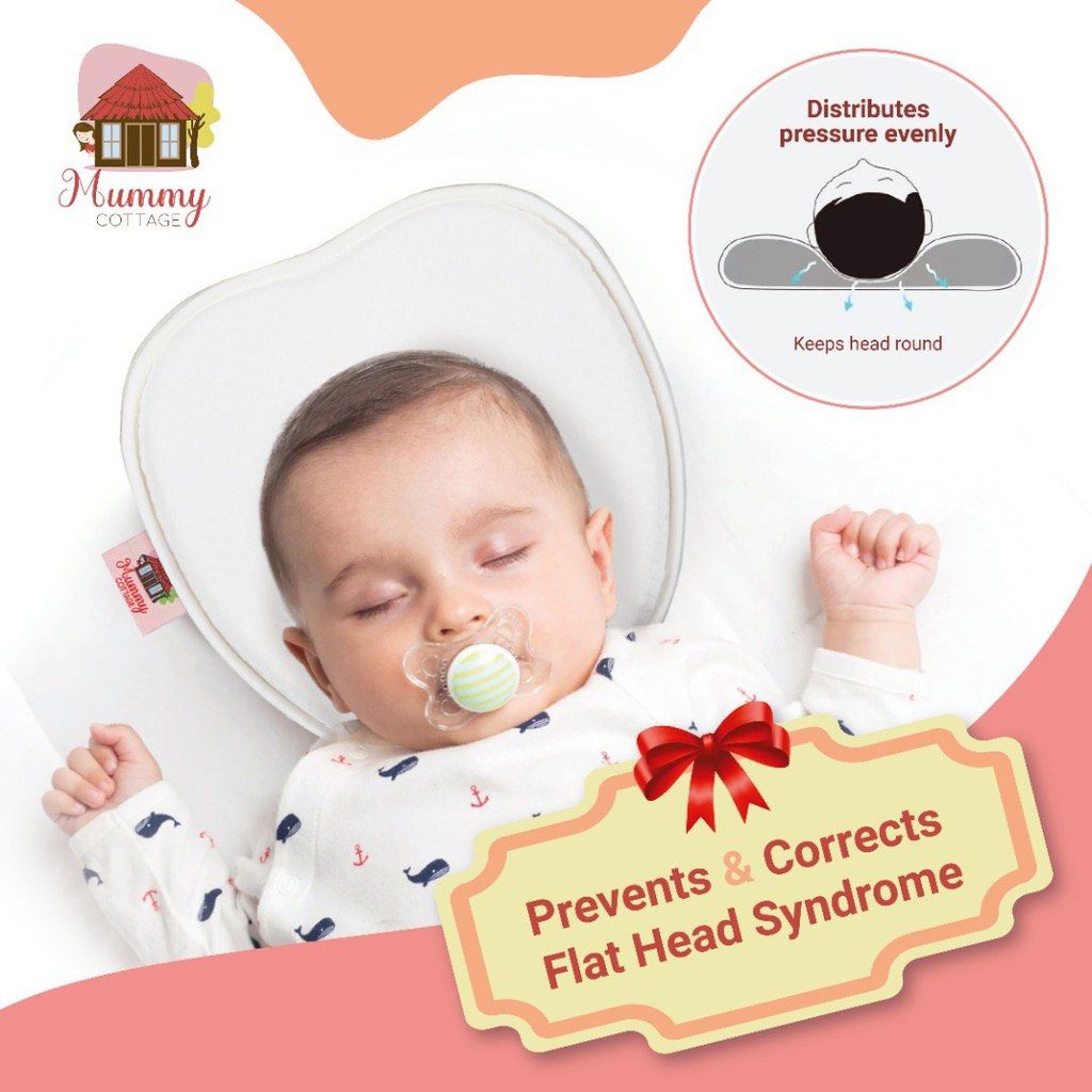 MummyCottage Anti Plagiocephaly Pillow Prevent Baby Flat Head