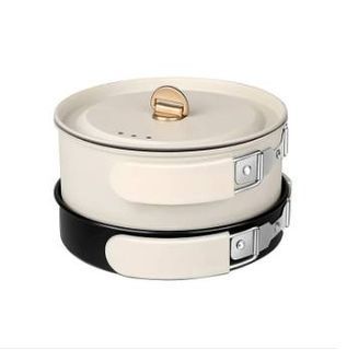 Nathome Portable Travel Electric Caldron Small Collapsible Pot Multi-Functional Separates