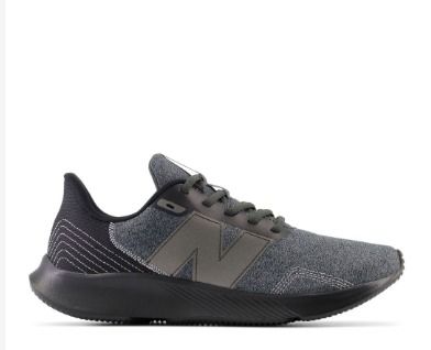Mens black leather online new balance shoes