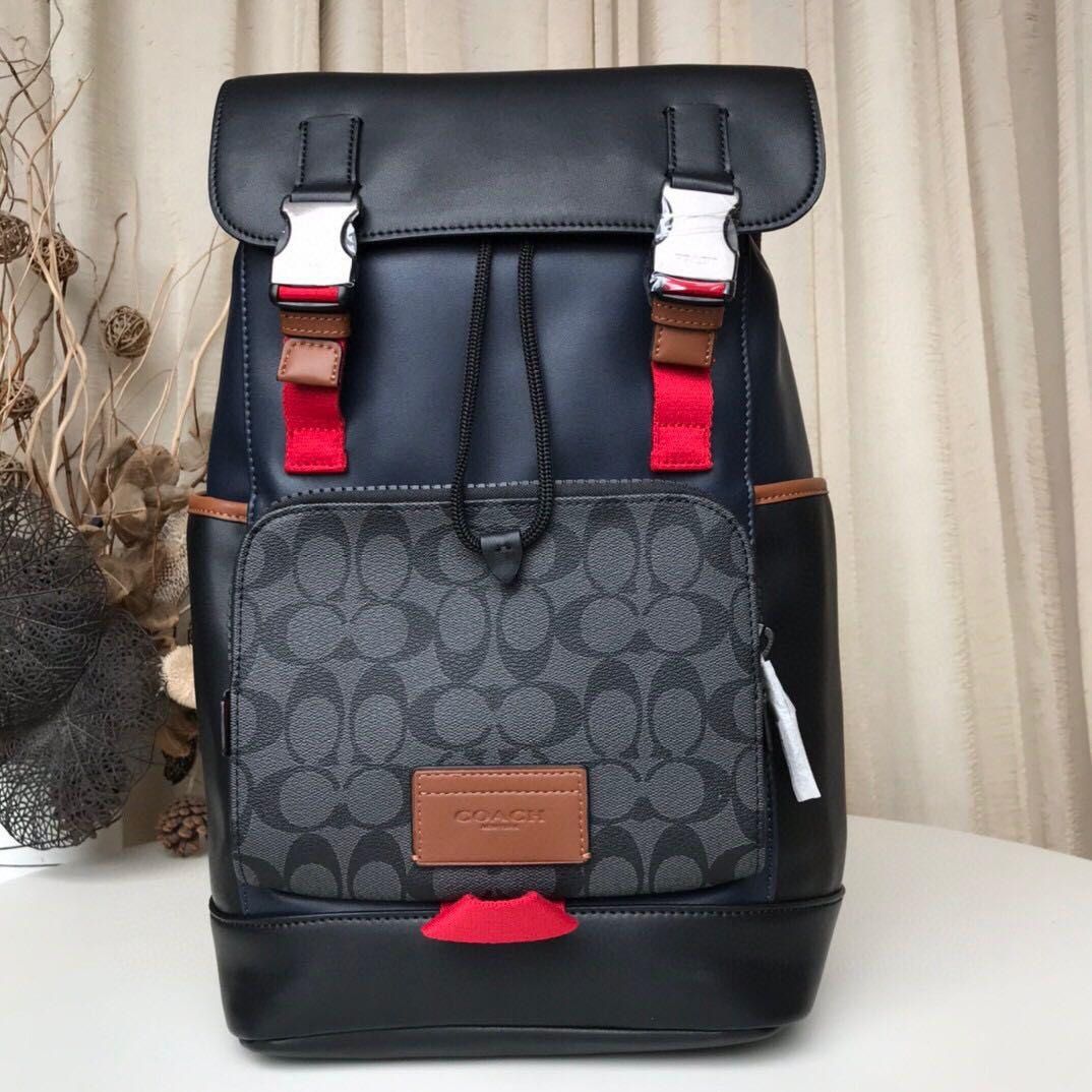 coach backpack mens red | Leather Mini Rucksak Designed to keep pace with your busy day COACH - HANDBAGS - TERRAIN