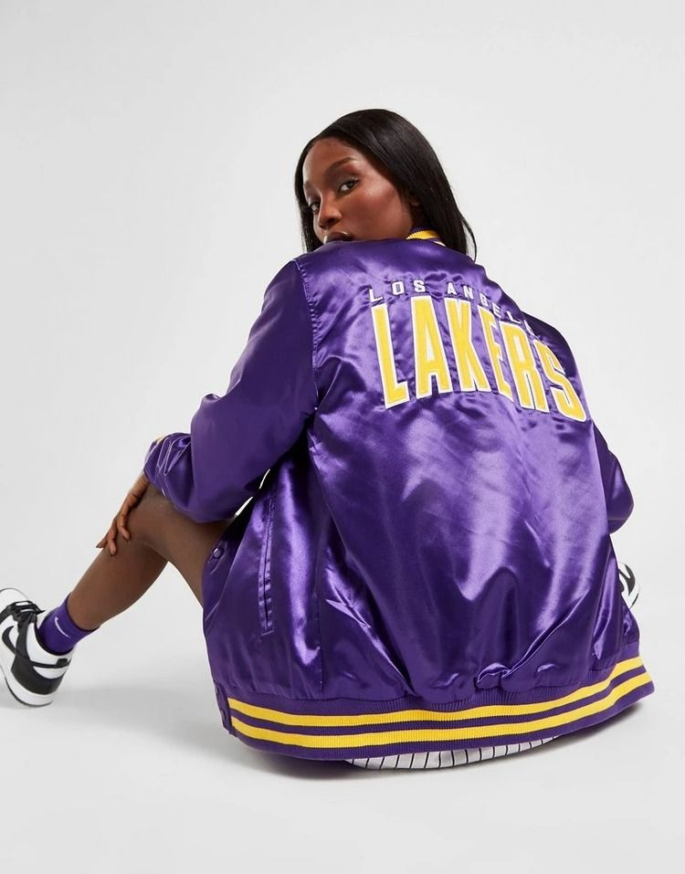 Lakers bomber shop jacket womens