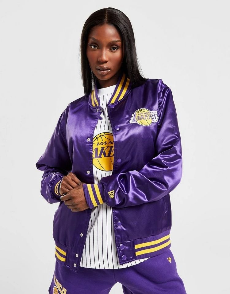 Lakers bomber jacket womens discount