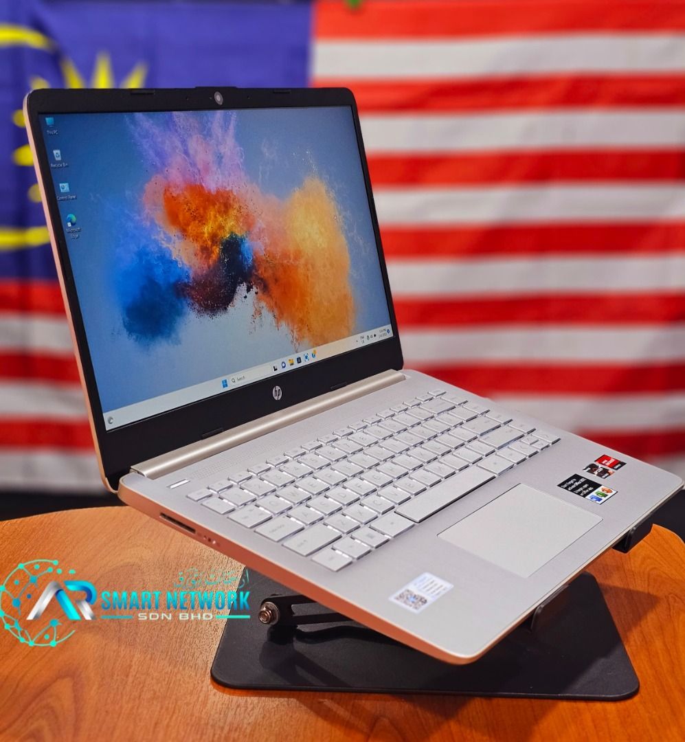 NEW HP 14 LAPTOP RYZEN 56 CORE RAM 8GB 512GB SSD HP WARRANTY 2