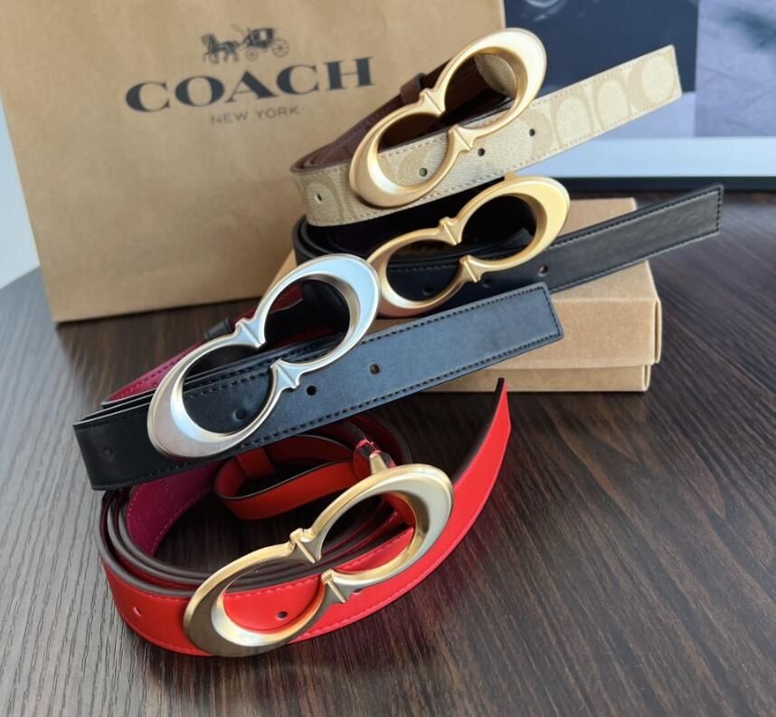 New Coach Original Double C Buckles Design Belt For Women Come