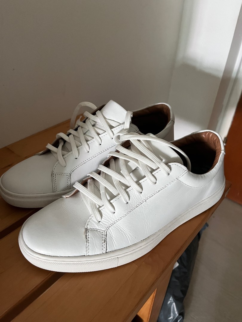 Next UK White Leather Trainers Men s Fashion Footwear Sneakers