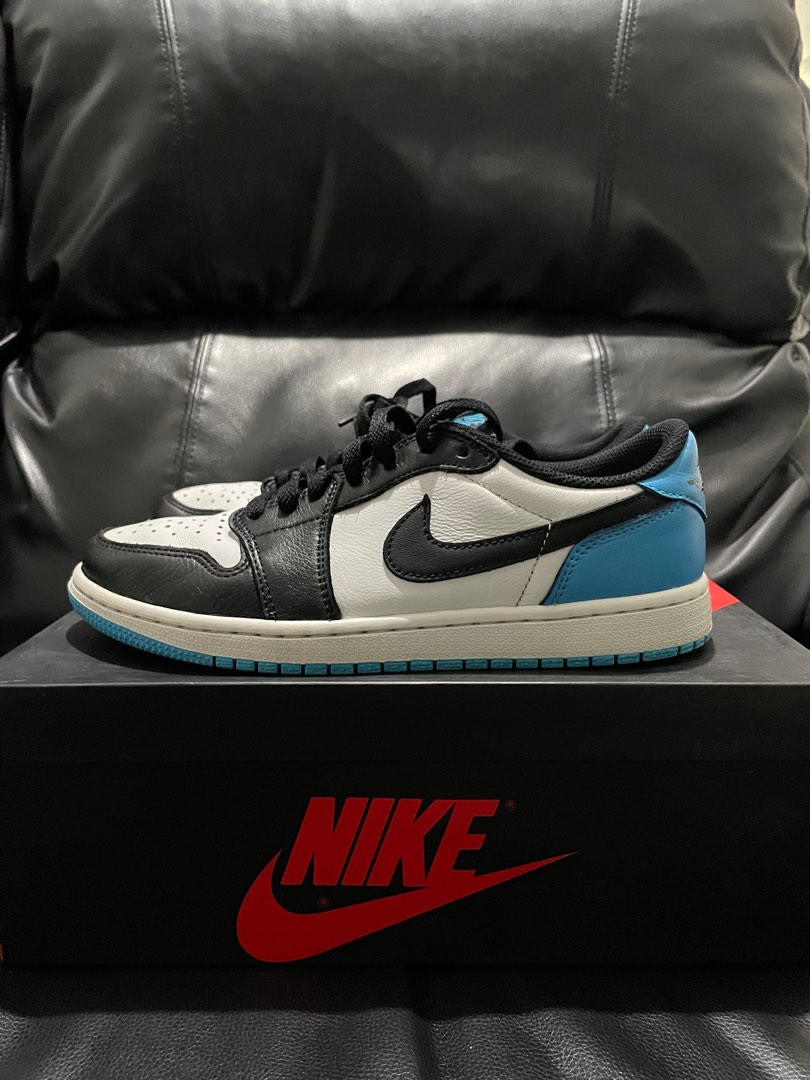 nike air jordan 1 low og unc, Fesyen Pria, Sepatu , Sneakers di