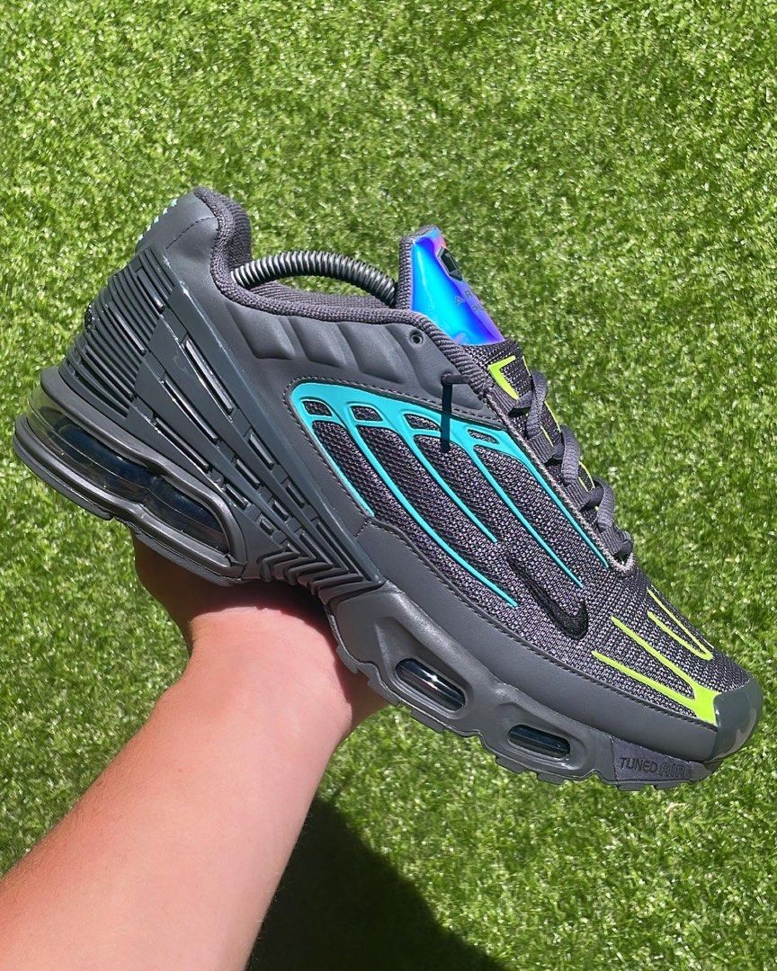 Nike Tn3 iron grey iridescent Men s Fashion Footwear on Carousell