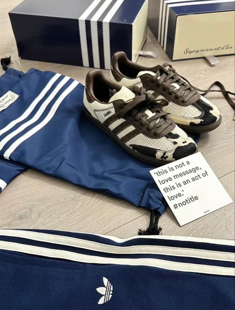 adidas gazelle silver green womens Adidas x Notitle Samba – I MISS YOU VINTAGE main image 0