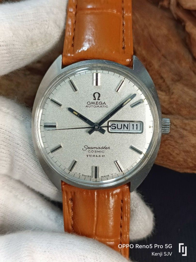 Omega Seamaster Cosmic Turler Ref 166.036 SS AT 34mm Men lug 19mm