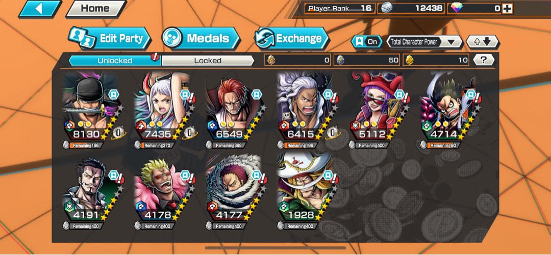 One Piece Bounty Rush Accounts For Sale