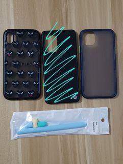 Phone cases: iPhone XR, Samsung A52 5g, iPhone 11, Apple Pencil 1 Case