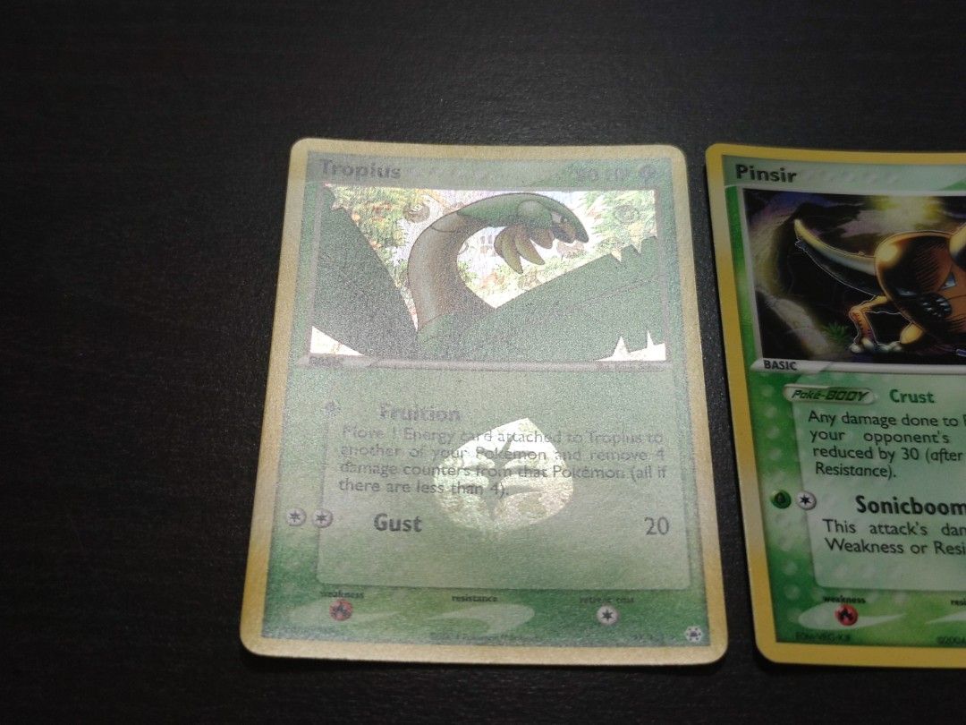 Pokemon Tropius 37/101 | Pinsir 13/101 EX Hidden Legends, Hobbies & Toys,  Toys & Games on Carousell