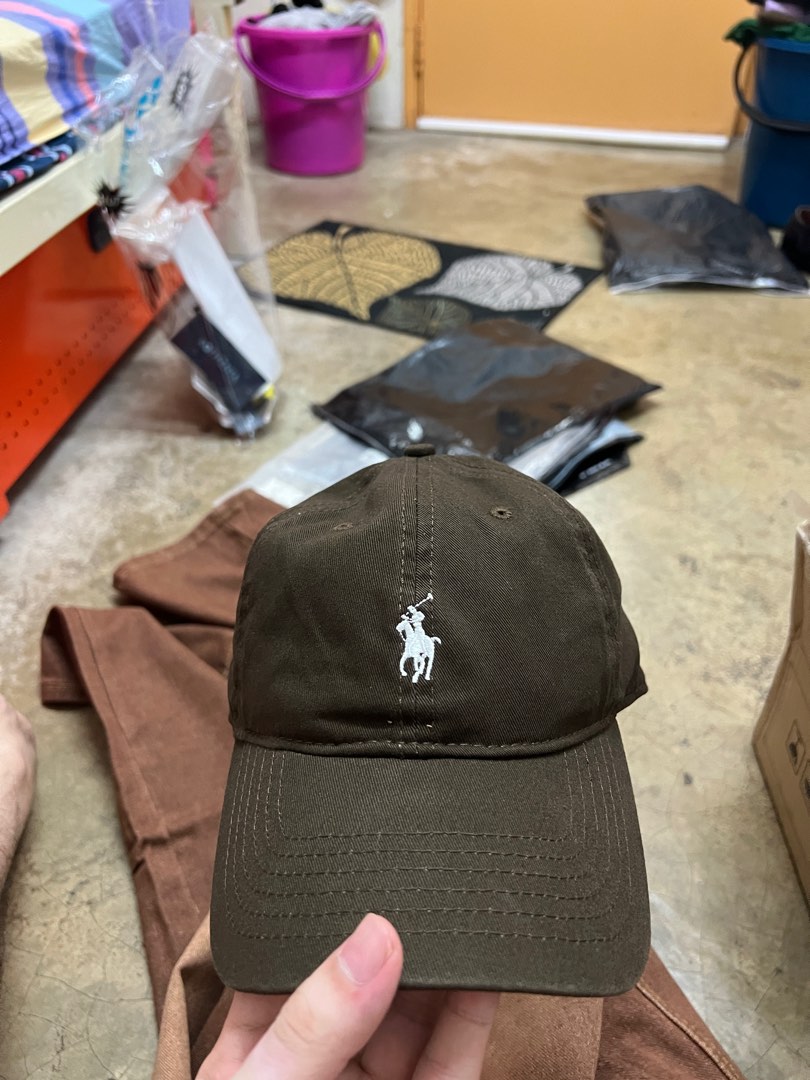 Polo Ralph Lauren Cap Brown Men s Fashion Watches Accessories Cap Hats on Carousell