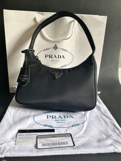 Re-edition 2000 faux fur mini bag Prada White in Faux fur - 34234860