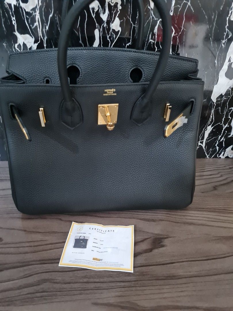 tas handbag Hermes Birkin 25 Hss Chevre GHW #U Blue Celese / Gold