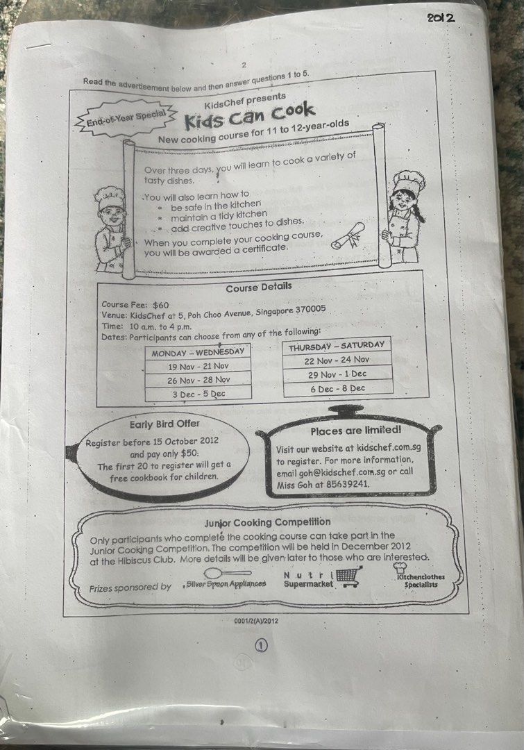 Primary 6 English Exam Package Hobbies Toys Books Magazines Primary 6 english exam package hobbies toys books magazines
