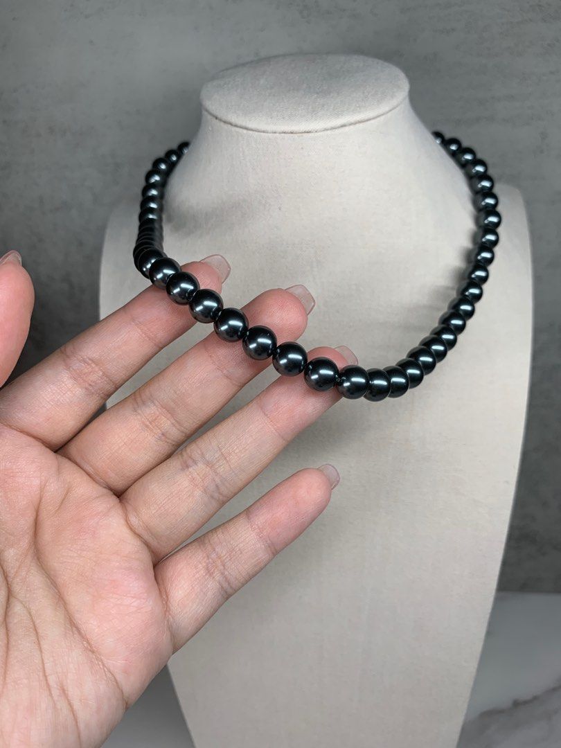 Quality faux black pearl necklace Women s Fashion Jewelry