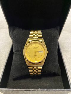 RARE VINTAGE CITIZEN DATEJUST GOLD PLATED(AUTOMATIC) GN-4W-S