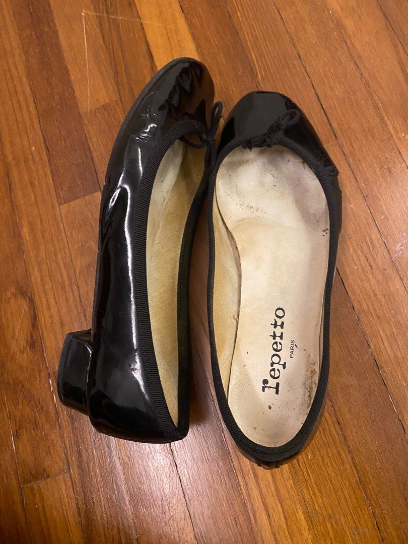 Repetto black flats shop