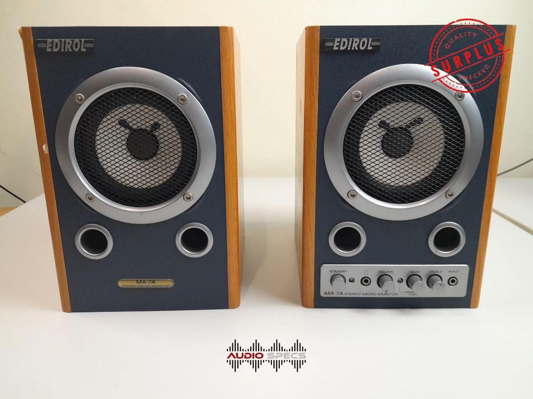 Roland Edirol MA-7A Stereo Micro Monitor Speakers, Audio