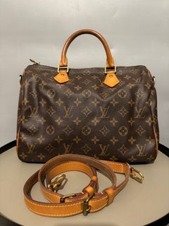 Pre-Owned Louis Vuitton Denim Speedy 25 Bag 211862/2