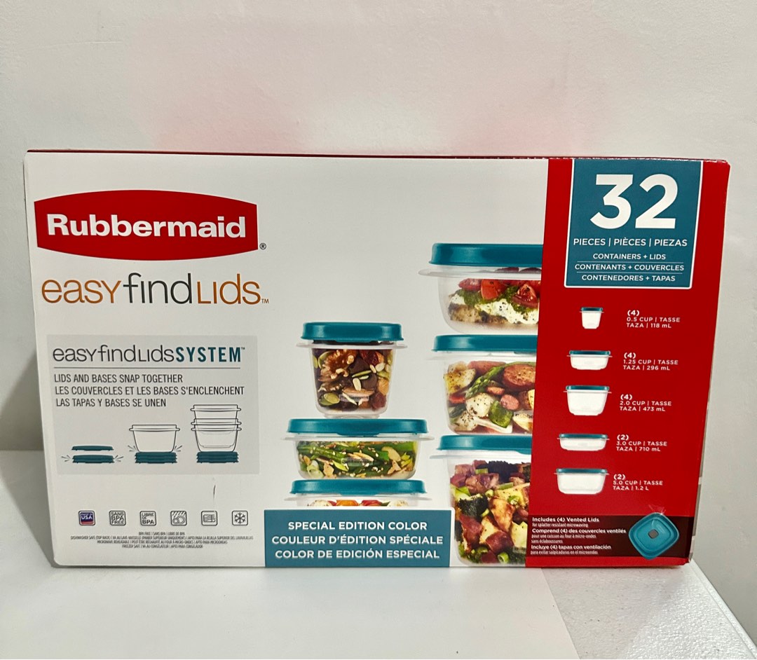 Rubbermaid Food Container BPA Free Microwave Freezer Dishwasher Safe