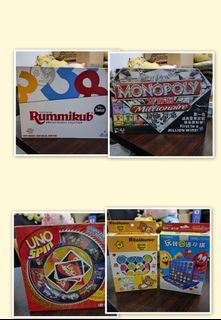 Rummikub 魔力喬/ 桌遊 / Monopoly 大富翁/UNO SPIN