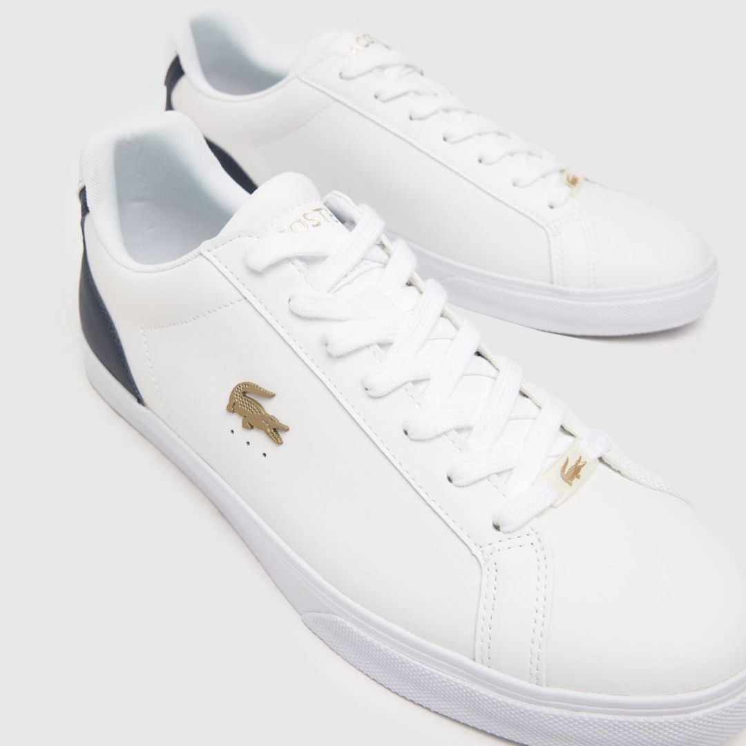 White lacoste trainers sale clearance