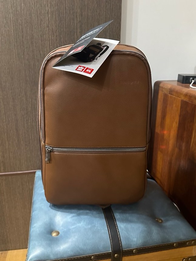 Samsonite leather slim backpack hot sale