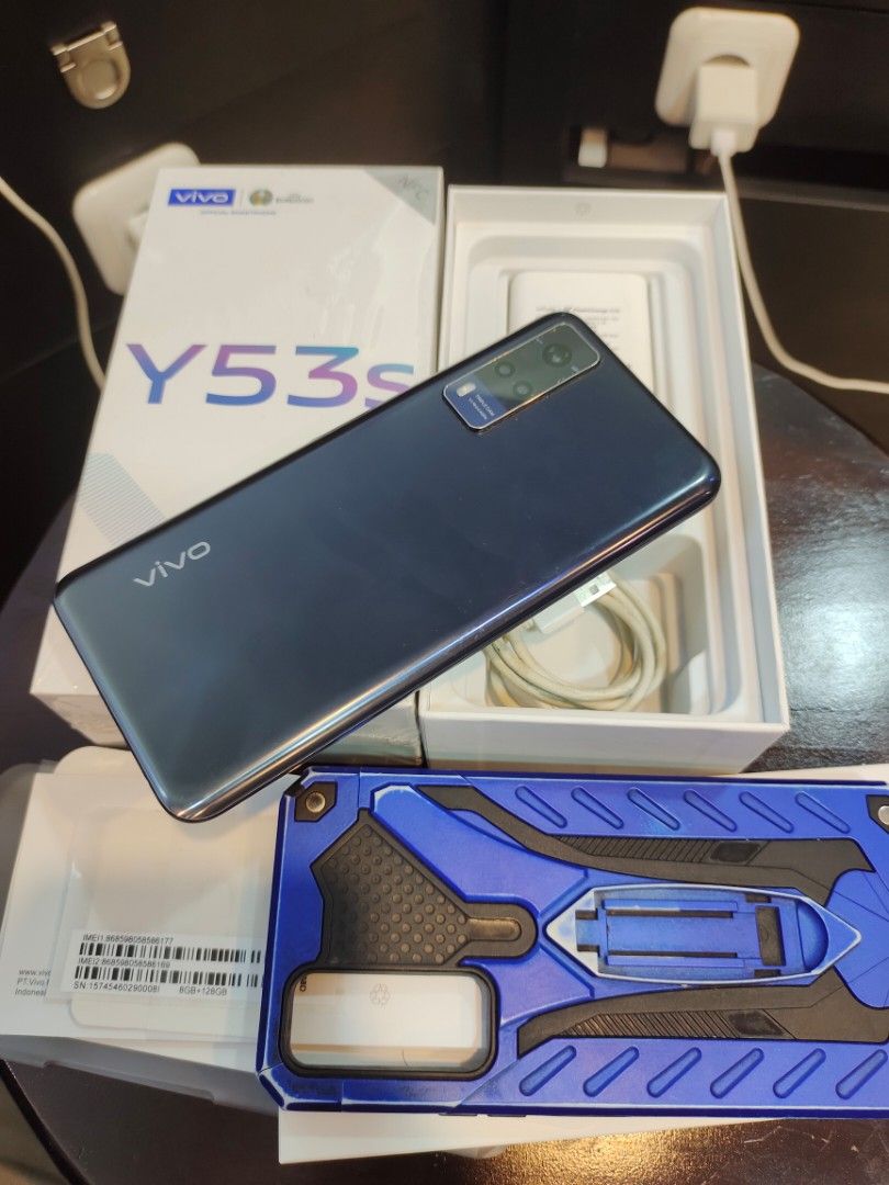 second vivo y35s ram 8gb internal 128gb deep sea blue NFC, Telepon ...