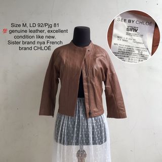 SEE by CHLOÉ genuine leather jacket
