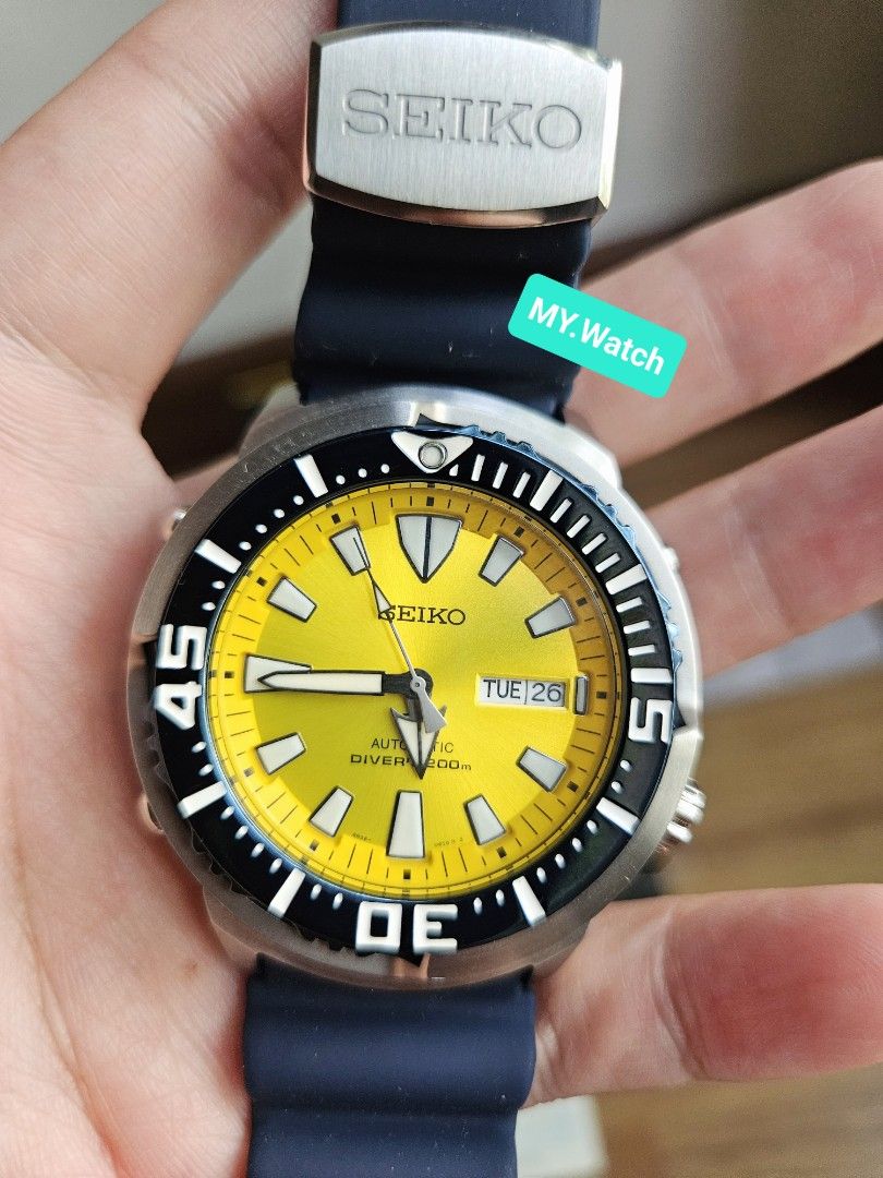 Seiko Yellow Butterfly Fish Sept 23 Men s Fashion Watches