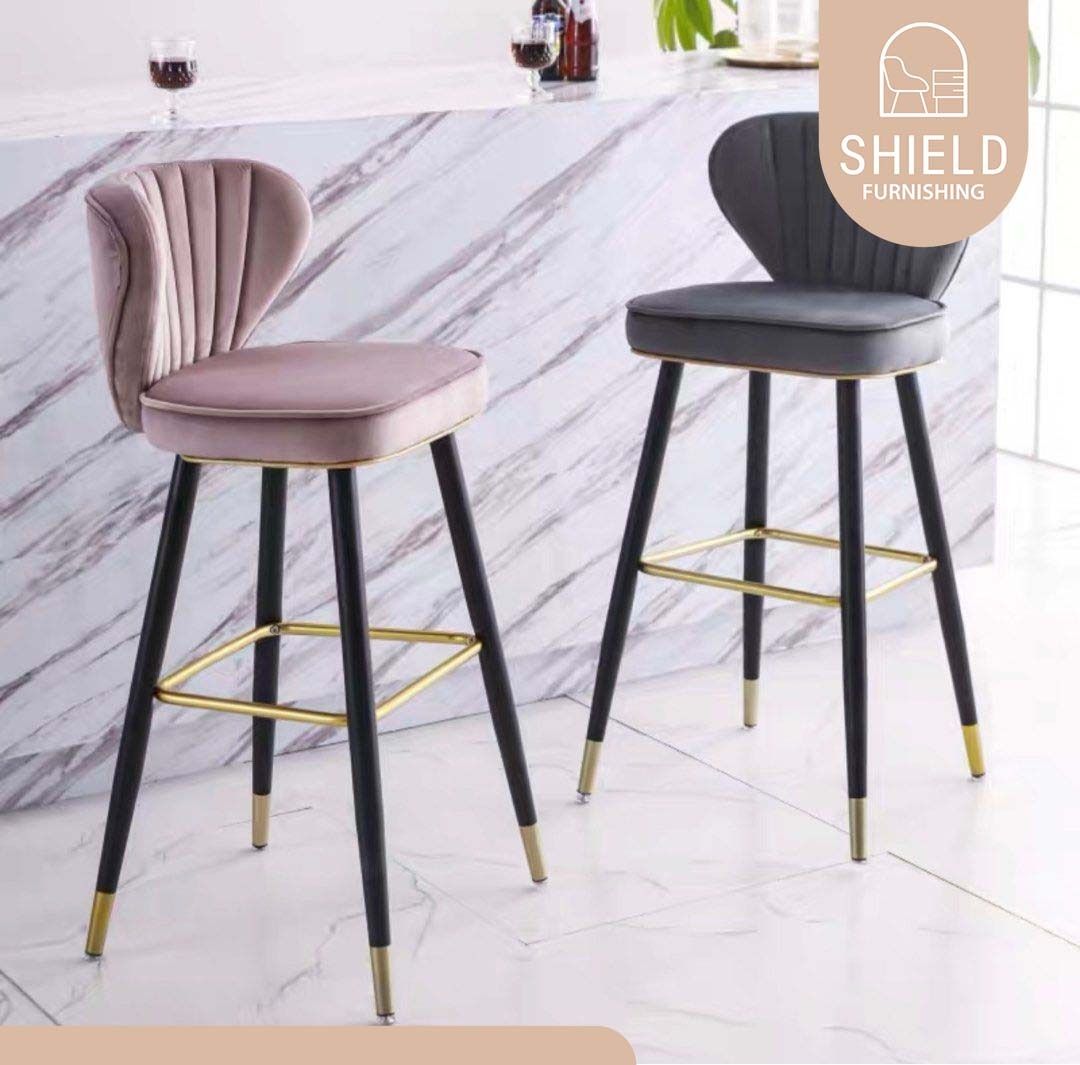 Modern velvet bar stools deals