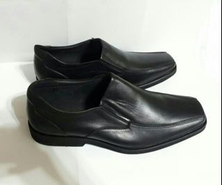 Sledgers Black Leather Shoes Men