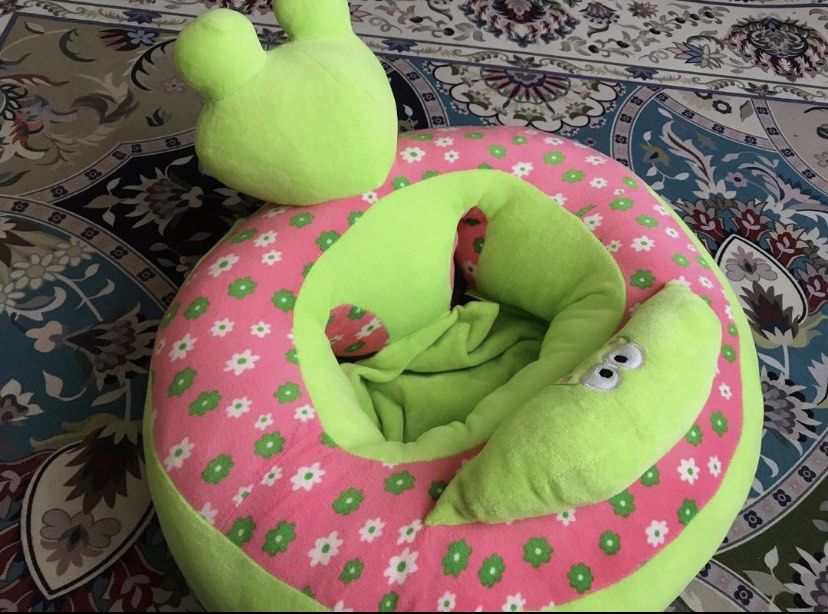 Soft Baby Chair Learning to sit Green Frog MURAH Babies Kids