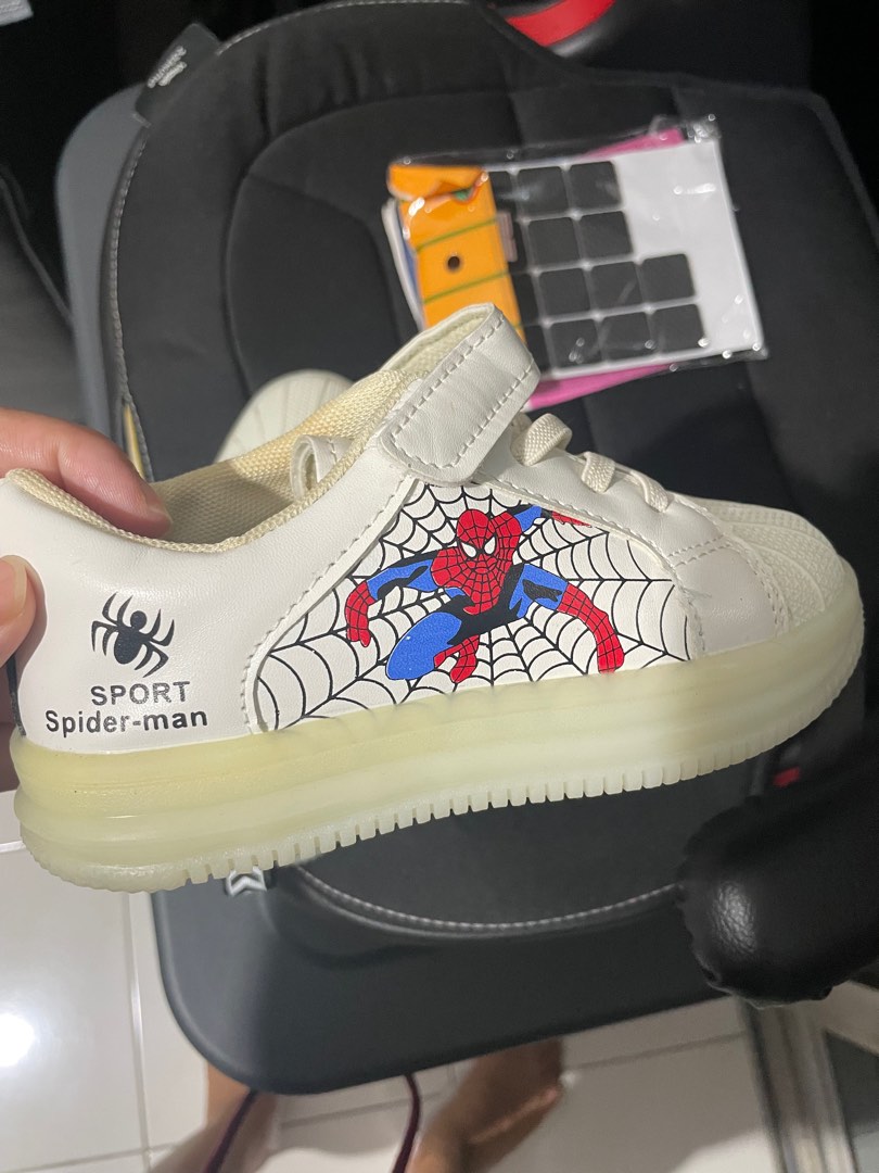 Spider man shoes size 2 on sale