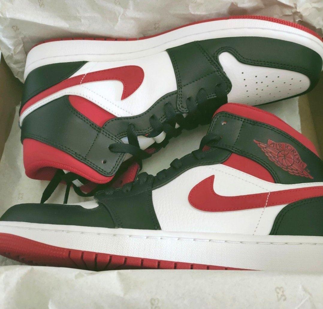 Air jordan 1 sales mid gym red