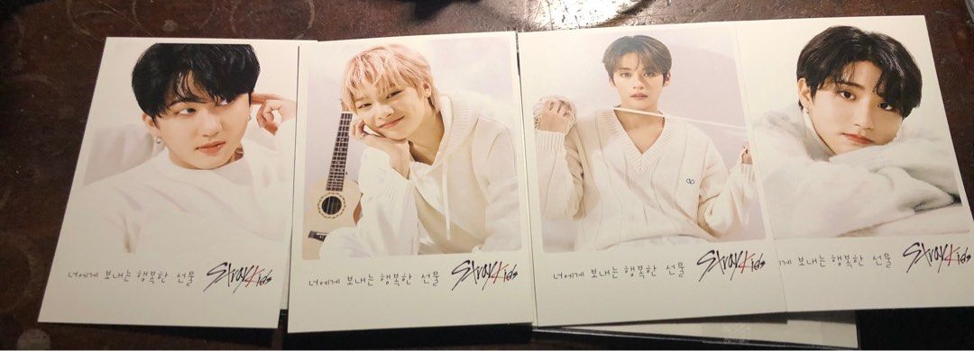 STRAY KIDS PHOTO CARDS (Category: K-Wave Merchandise) located in Manila. Submitted by pingfed (Listing ID 1263523539, Image 3). Description: Size: 4R 8 solo photos 7 group photos Free delivery within Metro Manila Payment: BDO, BPI, GCash, Maya.