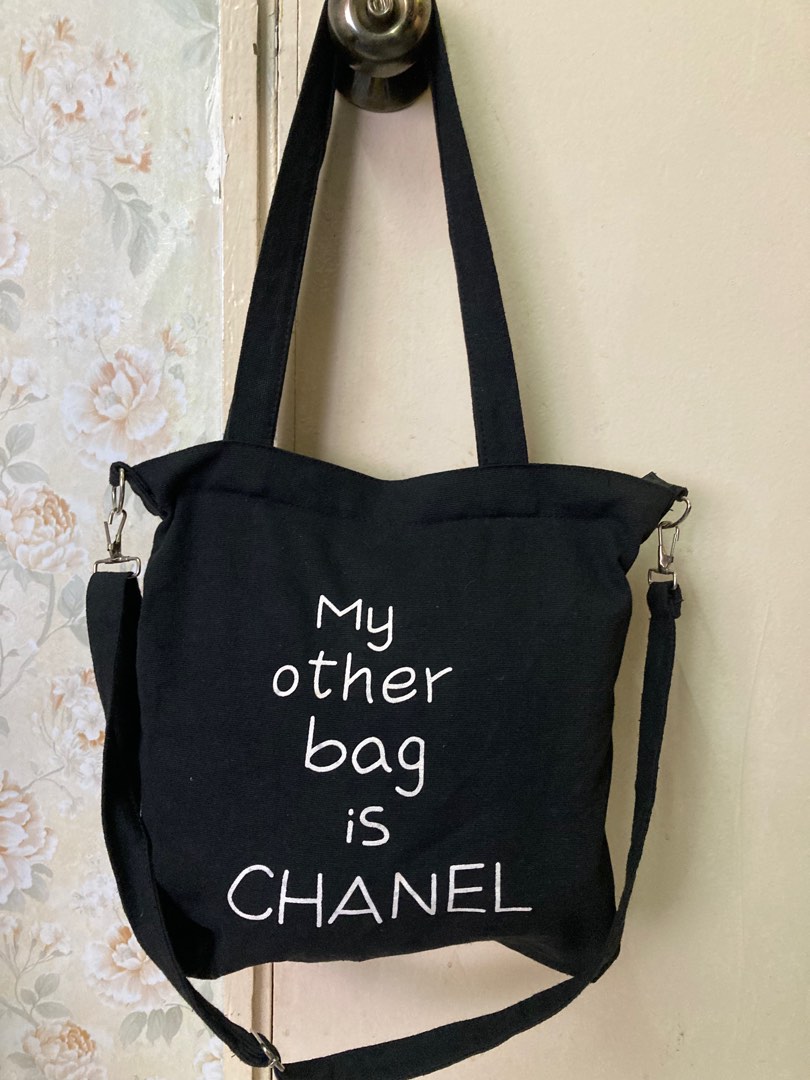 Streetwear My other bag is CHANEL Tote shoulder Bag/ Sling bag/ crossbody  bag, Women's Fashion, Bags & Wallets, Cross-body Bags on Carousell