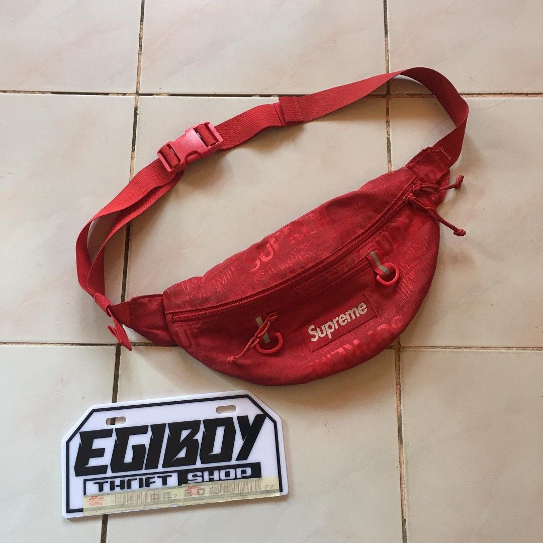 Supreme belt bag red top