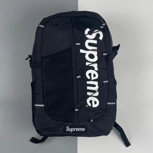 全新、現貨Supreme SS17 Backpack Black 雙肩包背囊, 名牌, 手袋及銀包