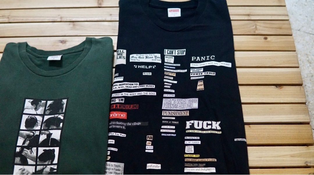Supreme store cutouts tee