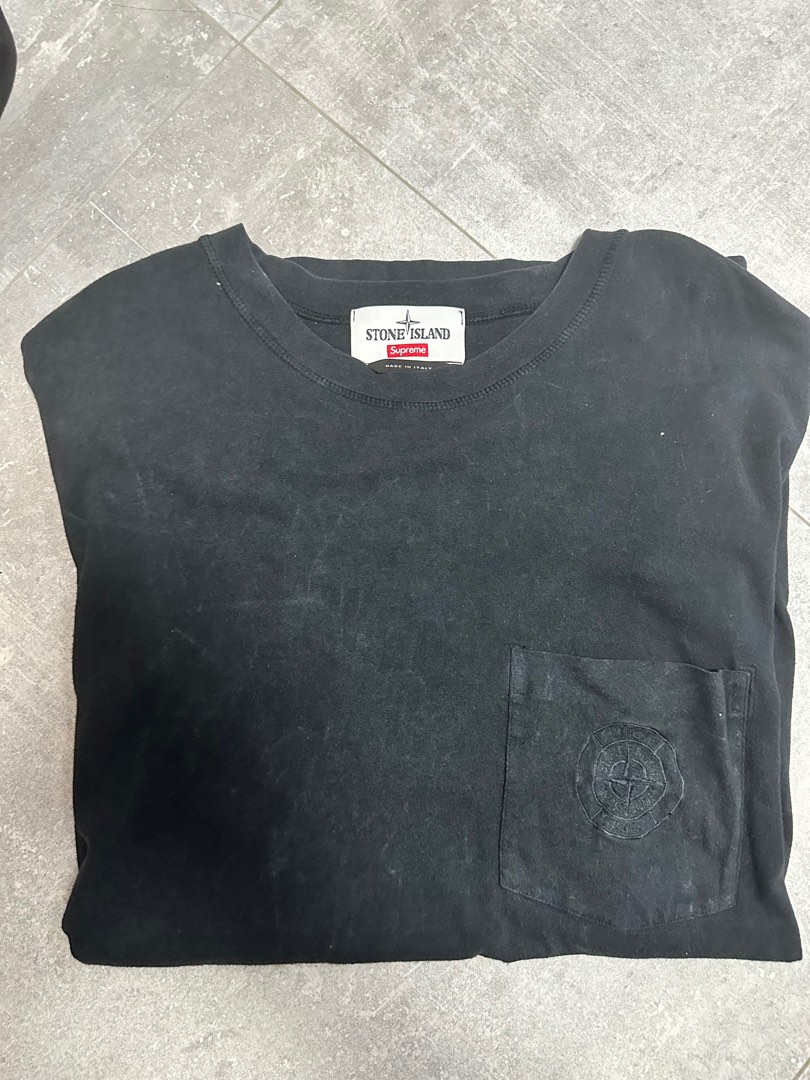 Supreme stone island pocket tee 2025