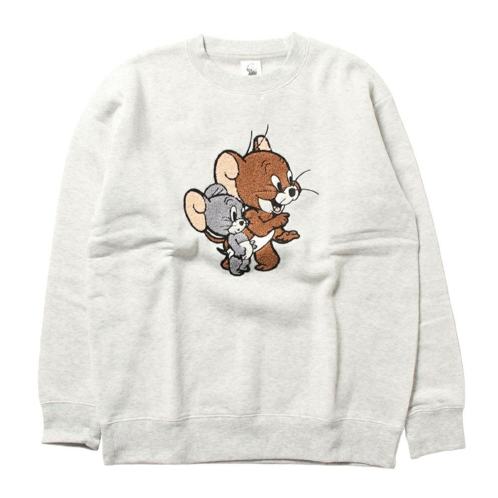 Tom and Jerry 湯姆貓與傑利鼠長袖刺繡運動衫*需預訂*, 女裝, 上衣