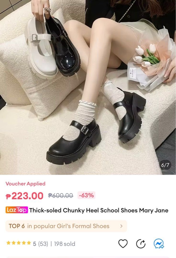 Thick sole school shoes store