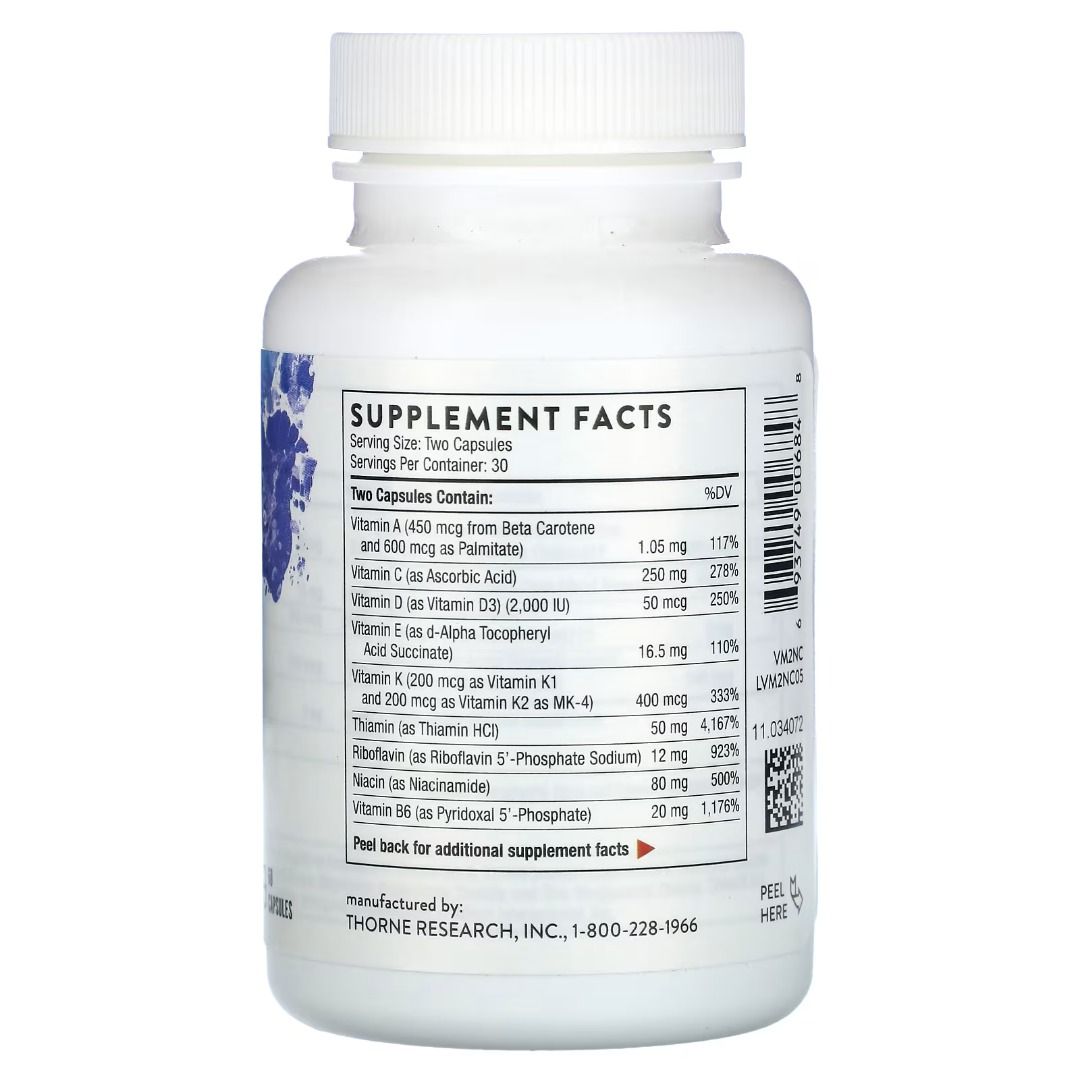 Thorne, Basic Nutrients 2/Day, 60 Capsules, Health & Nutrition, Health ...