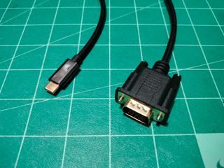 Thunderbolt USB Type C to VGA Cord Cable